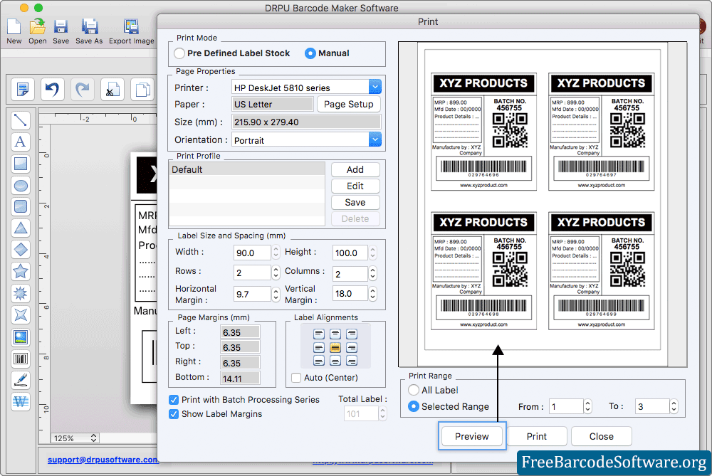 free barcode software for mac