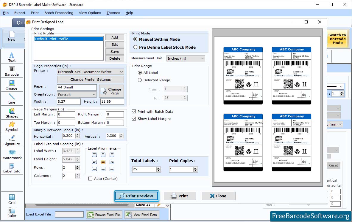 Standard Barcode Software