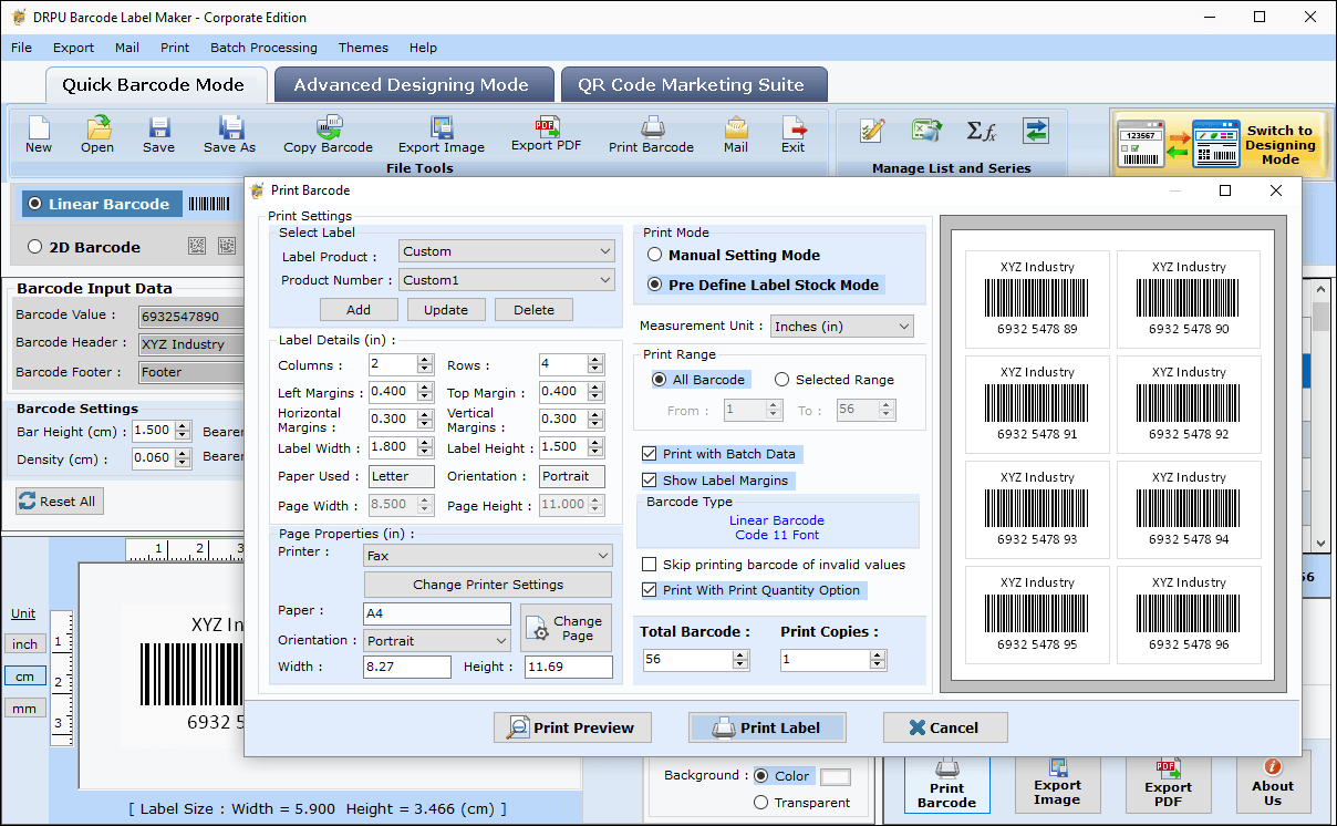Barcode Label Maker Software