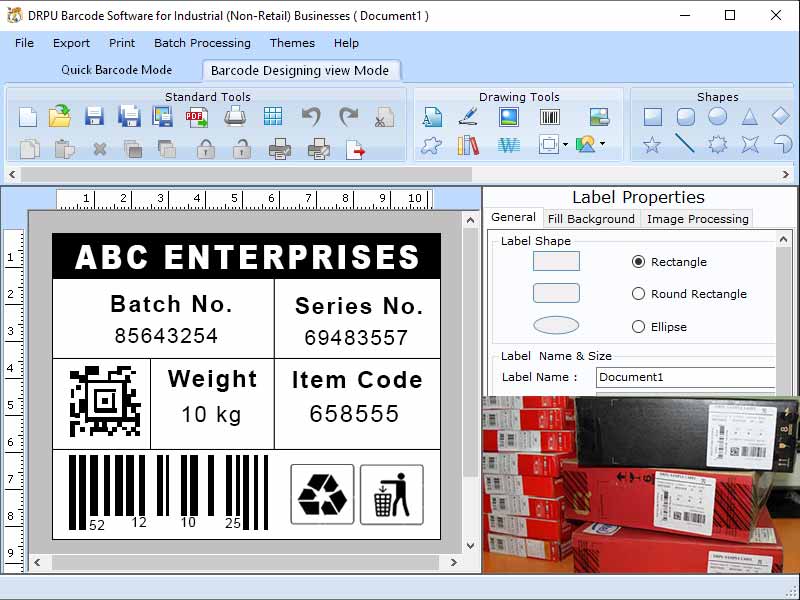 Warehouse Industry Barcode Label Maker, Manufacturing Barcode Label Generator, Industrial Barcode Labeling Software, Industrial Warehousing Barcode Software, Excel Barcode Software for Warehouses, Manufacturer Barcode Label Maker