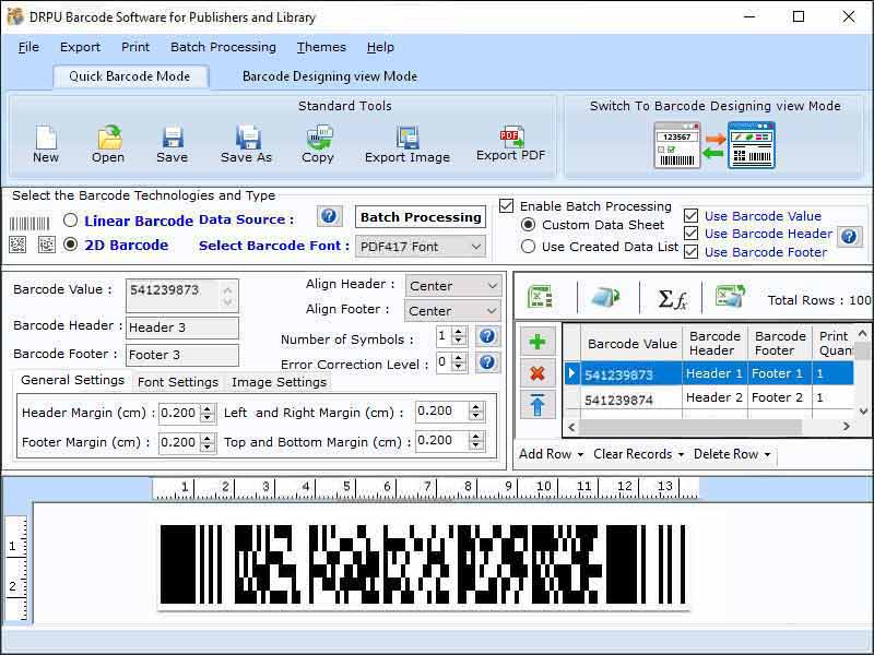 Screenshot of Barcode Making Program for Publishers