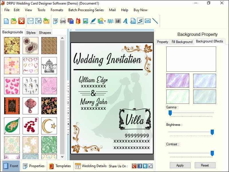 Marriage Invitation Card Generator Tool