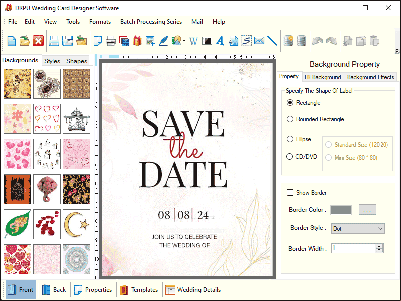 Marriage Invitation Cards Maker Software 8.3.0.1 full