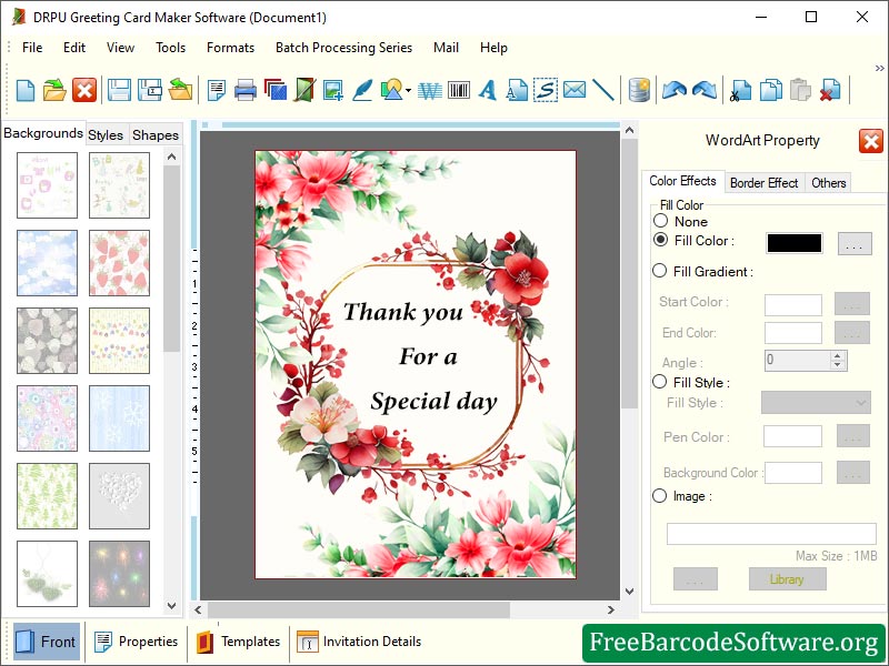 Free Greeting Cards Maker screenshot